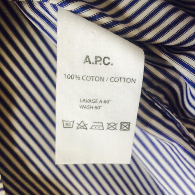 A.P.C(アーペーセー)のA.P.C ストライプシャツ レディースのトップス(シャツ/ブラウス(長袖/七分))の商品写真