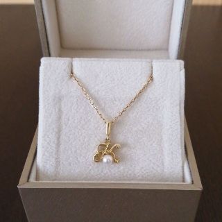 ミキモト(MIKIMOTO)のミキモト　イニシャルチャームネックレス　k(ネックレス)