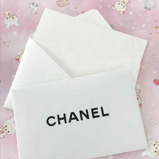 CHANEL(シャネル)のミニメッセージカード ミニ封筒 セット ハンドメイドの文具/ステーショナリー(カード/レター/ラッピング)の商品写真