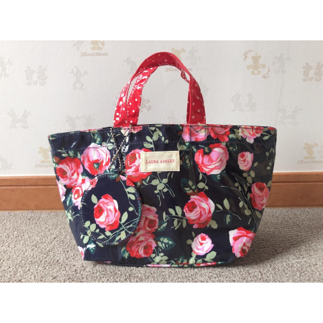 LAURA ASHLEY(ローラアシュレイ)の【美品】ローラアシュレイ　トートバッグ レディースのバッグ(トートバッグ)の商品写真