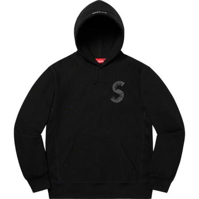 Supreme S Logo Hooded Sweatshirt Black M