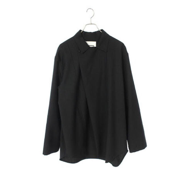 20ss jil sander 比翼　シャツ　ジャケット　39 ブラック