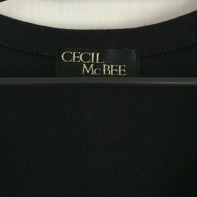 CECIL McBEE(セシルマクビー)のタナベ様 専用 ◆CECIL McBEE   黒   シャツ◆ レディースのトップス(カットソー(半袖/袖なし))の商品写真