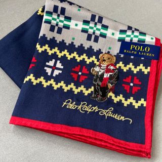 ポロラルフローレン(POLO RALPH LAUREN)のポロラルフローレンハンカチ新品未使用シール付き(ハンカチ)