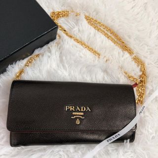 プラダ(PRADA)の限定価格　PRADA プラダ　2つ折り　長財布　ショルダーウォレット(財布)