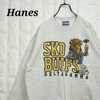 ヘインズ(Hanes)のヘインズ フットボールチームプリント スウェット トレーナー(スウェット)