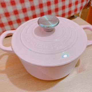 ルクルーゼ(LE CREUSET)のルクルーゼ ココットロンド 14cm ピンク(鍋/フライパン)