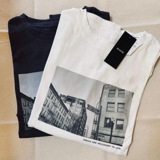 アングリッド(Ungrid)の【新品タグ付き】♡RUMOR♡ フロントフォトT(ブラックorホワイト)(Tシャツ(長袖/七分))