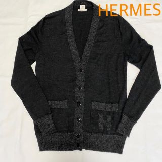 エルメス(Hermes)のHERMES 上品なロゴ カーディガン(カーディガン)