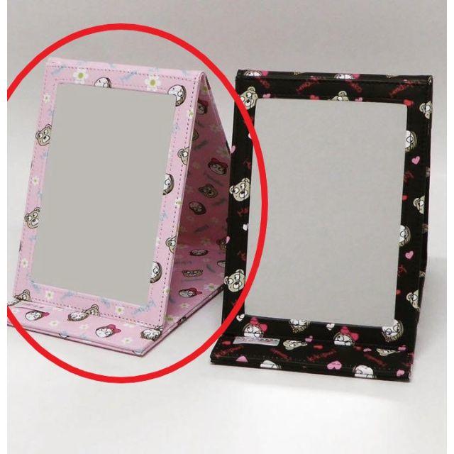 激安！キキぷり 折りたたみ ミラー ピンク 鏡 折り畳み はな子 くまちゃん レディースのファッション小物(ミラー)の商品写真