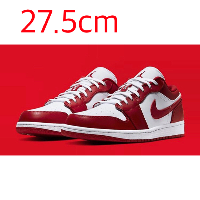 NIKE(ナイキ)のNIKE ナイキ エアジョーダン1 LOW ジムレッド　gymred メンズの靴/シューズ(スニーカー)の商品写真