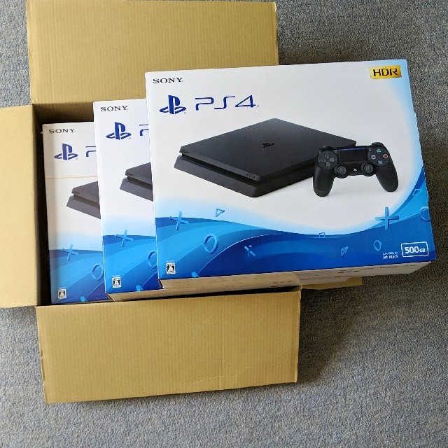 新品  PS4 本体 500GB ジェット ブラック 3台セット