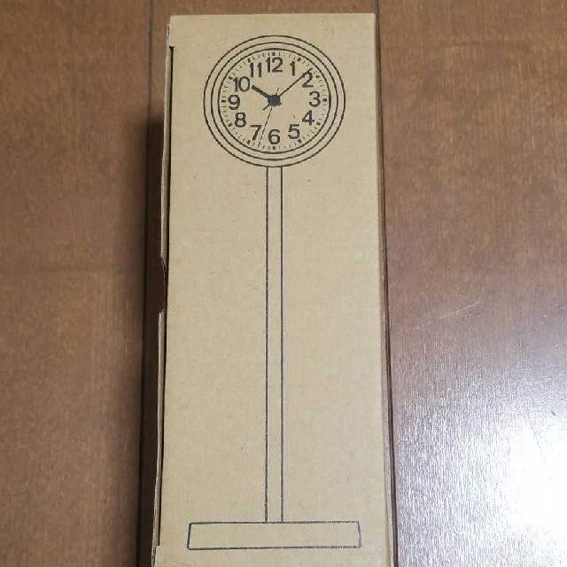 MUJI (無印良品)(ムジルシリョウヒン)の公園の時計 ミニ　ブラウン　無印良品 インテリア/住まい/日用品のインテリア小物(置時計)の商品写真