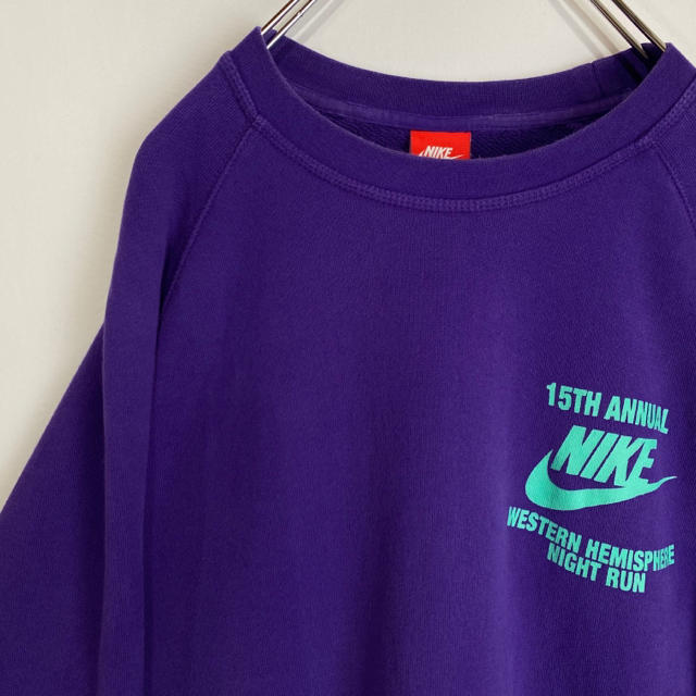 ナイキ　NIKE ワンポイント　スウェット　スウッシュ　ビッグシルエット　90s