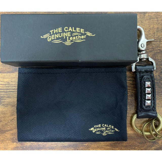 CALEE(キャリー)のcalee キーリング　レザー　キーチェーン　箱付き メンズのファッション小物(キーホルダー)の商品写真