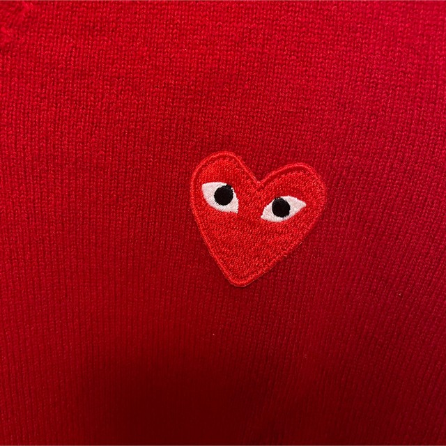 COMME des GARCONSレディース ハートV ネック ニット セーター