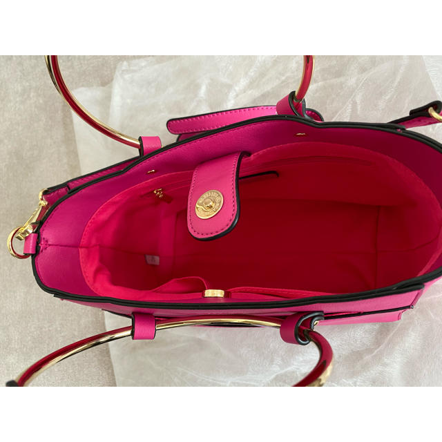 Samantha Thavasa(サマンサタバサ)の&シュエット サークルハンドルバッグ マゼンタ レディースのバッグ(ハンドバッグ)の商品写真