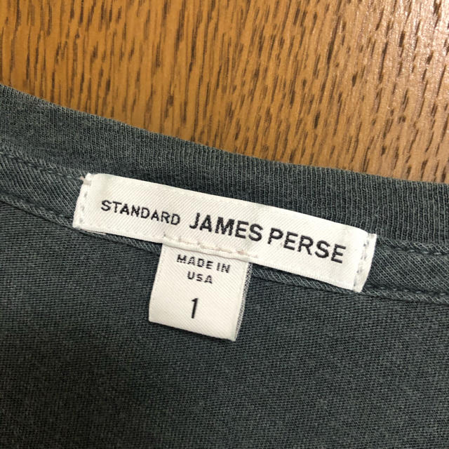 JAMES PERSE(ジェームスパース)のJAMES PERSE ジェームスパース　深UネックTシャツ(長袖) レディースのトップス(Tシャツ(長袖/七分))の商品写真