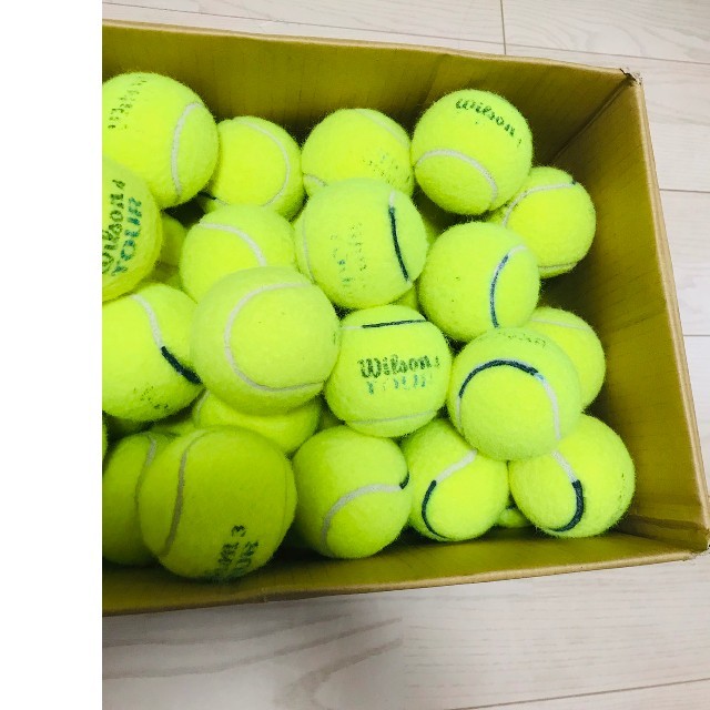 wilson(ウィルソン)のUSED wilson TOUR 硬式テニスボール 90個　中古品 スポーツ/アウトドアのテニス(ボール)の商品写真