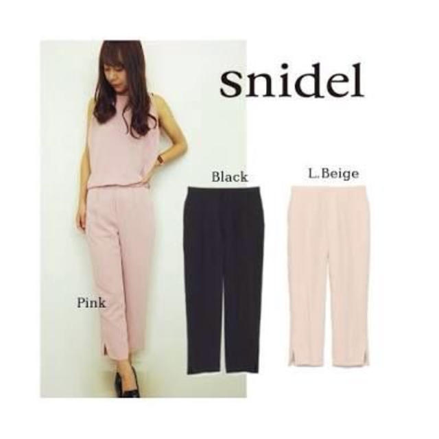 snidel♡シンプルタックパンツ