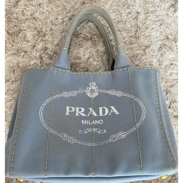 PRADA カナパトート☆水色-