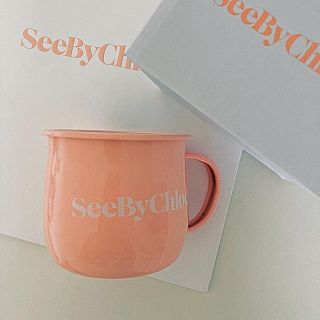 シーバイクロエ(SEE BY CHLOE)の【新品】Seeby Chroe ホーローマグカップ　ボックス&ショップバッグ付き(グラス/カップ)