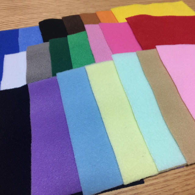 トイクロス10×10㎝21色セット ハンドメイドの素材/材料(生地/糸)の商品写真