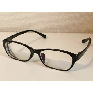 ジンズ(JINS)の美品中古 jins 度あり メガネ 黒ぶち 定番型　ユニセックス(サングラス/メガネ)