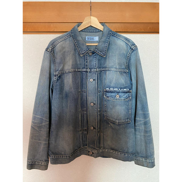 国内在庫】 sequel - FRAGMENT denim fragment jacket damage Gジャン