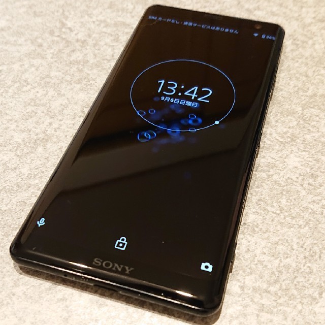 Xperia XZ3 SOV39 Black 64 GB SIMフリー - スマートフォン本体