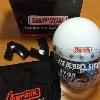 シンプソン(SIMPSON)のsimpson M50 ホワイト　サイズ61-62cm(ヘルメット/シールド)