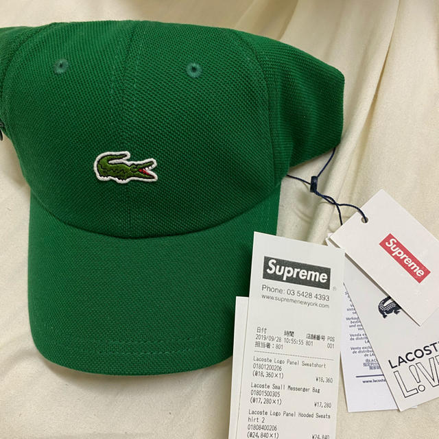 supreme  Lacoste Pique 6-Panel  cap