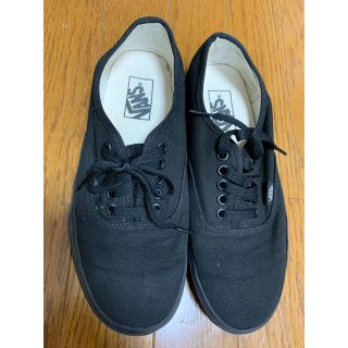 ヴァンズ(VANS)の白猫様 VANSスニーカー黒25.5(スニーカー)