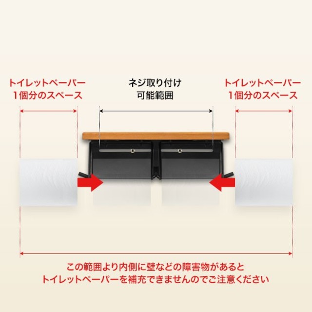 再値下げしました❗[新品未使用:説明書あり]トイレットペーパーホルダー インテリア/住まい/日用品の収納家具(トイレ収納)の商品写真