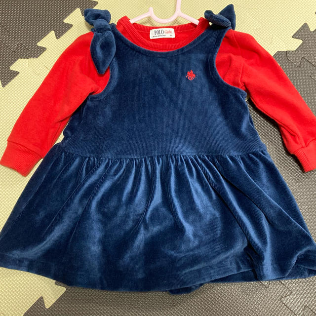 POLO RALPH LAUREN(ポロラルフローレン)のPOLO baby ラルフローレンコーデセット キッズ/ベビー/マタニティのベビー服(~85cm)(ワンピース)の商品写真