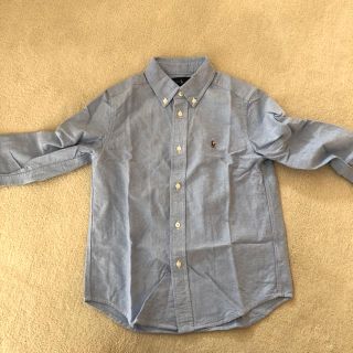 ラルフローレン(Ralph Lauren)のRalph Lauren キッズシャツ120cm（長袖）ブルー(ブラウス)