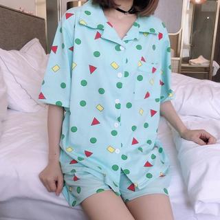 大人気No1カラー♡クレヨンしんちゃん♡パジャマ 水色 Lサイズ(パジャマ)