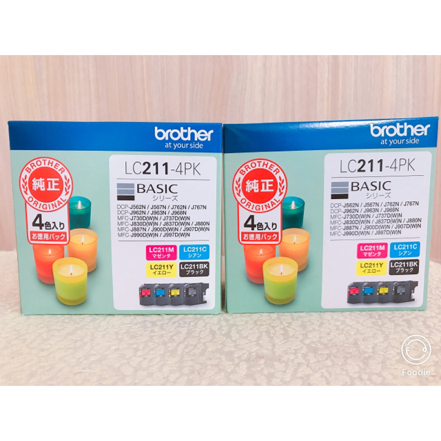 値下げ・ブラザー純正】インクカートリッジ4色パック LC211-4PK PC周辺機器