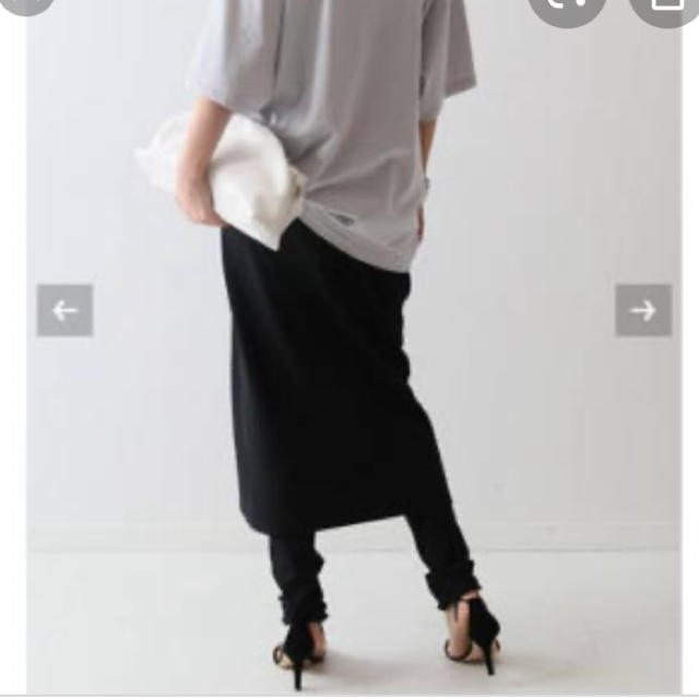 FRAMeWORK✨リブレギンス付きスカート ✨新品ブラック
