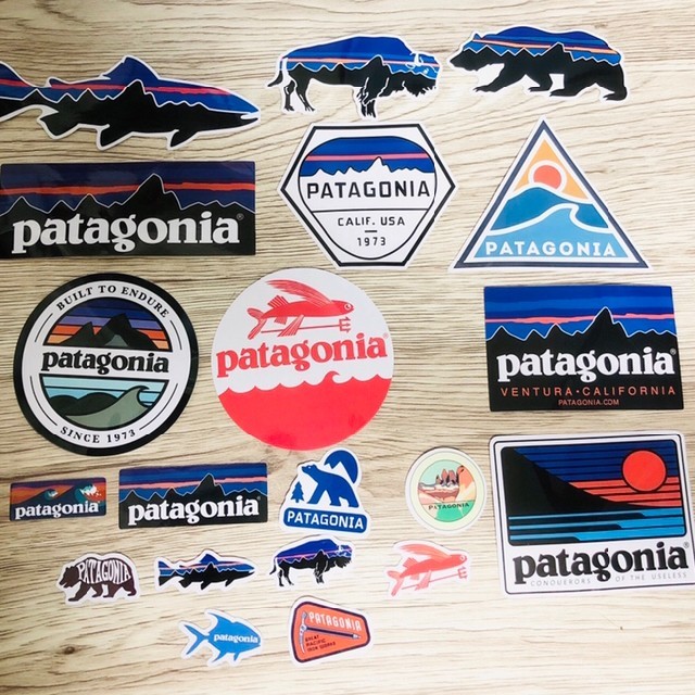 patagonia(パタゴニア)の【20枚セット】パタゴニア tシャツ 半袖 ステッカー シール バギーショーツ 自動車/バイクのバイク(ステッカー)の商品写真