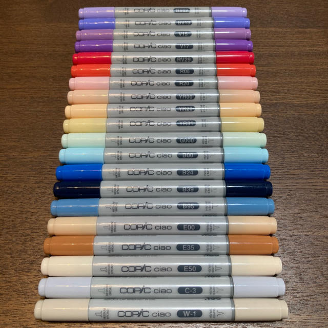 コピック チャオ　copic ciao 中古品 20本 まとめ売り | フリマアプリ ラクマ