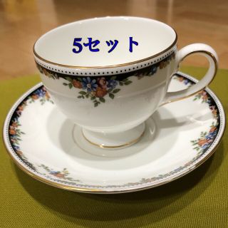 ウェッジウッド(WEDGWOOD)の【最終価格】WEDGWOOD ウエッジウッド　カップ&ソーサー　5客セット(食器)