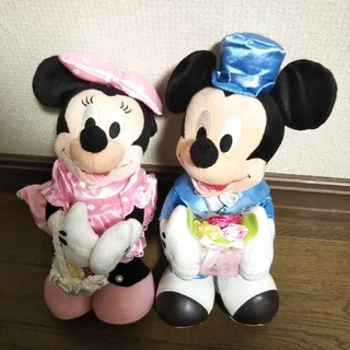 ディズニー(Disney)のミッキーとミニーぬいぐるみ、ウエディング(ぬいぐるみ)