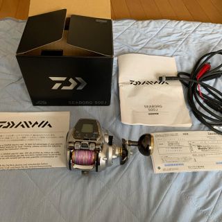 ダイワ(DAIWA)の中古美品　電動リール　SEABORG  500J ライン付き(リール)