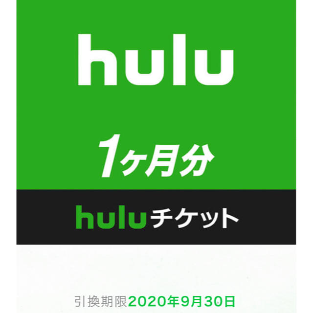 hulu 1ヶ月　チケット チケットのチケット その他(その他)の商品写真