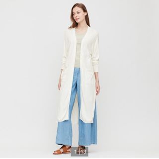 ユニクロ(UNIQLO)のUVカットスリットロングカーディガン(長袖)(カーディガン)