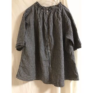 ネストローブ(nest Robe)のネストローブ　先染めリネンフリルカラーブラウス　今季(シャツ/ブラウス(半袖/袖なし))