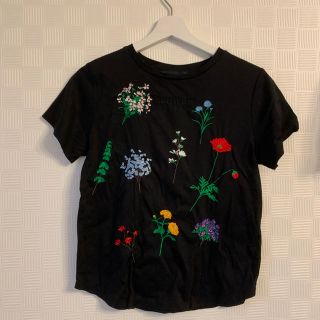 アーペーセー(A.P.C)のsalt blue flower刺繍 Tシャツ(Tシャツ(半袖/袖なし))