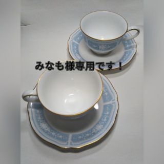 ノリタケ(Noritake)の《みなも様専用》ノリタケ カップ&ソーサー レースウッドゴールド　ペア(グラス/カップ)