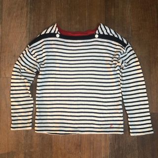 プチバトー(PETIT BATEAU)のプチバトー  ボーダープルオーバー　10ans 140cm (Tシャツ/カットソー)